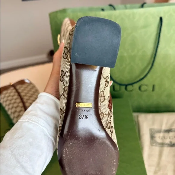 Gucci Women's GG Knee-high Boot in Tan w/ Box - Picture 4 of 7